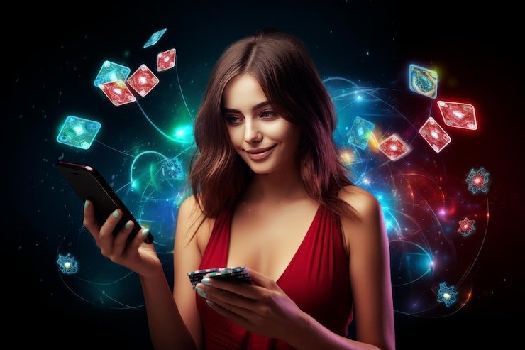 Pengguna masuk ke akun melalui perangkat mobile dengan antarmuka yang aman dan mudah